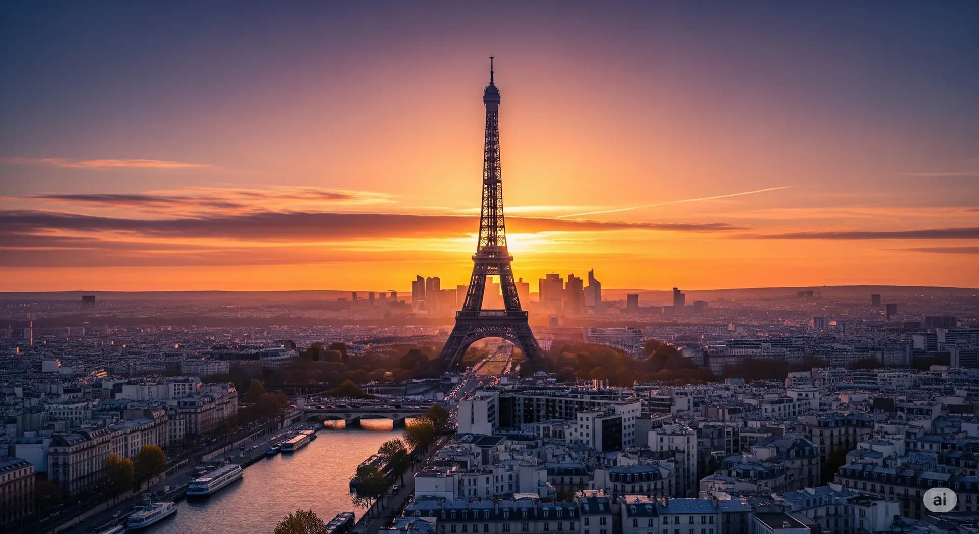 Paris, France — First Class flight destination